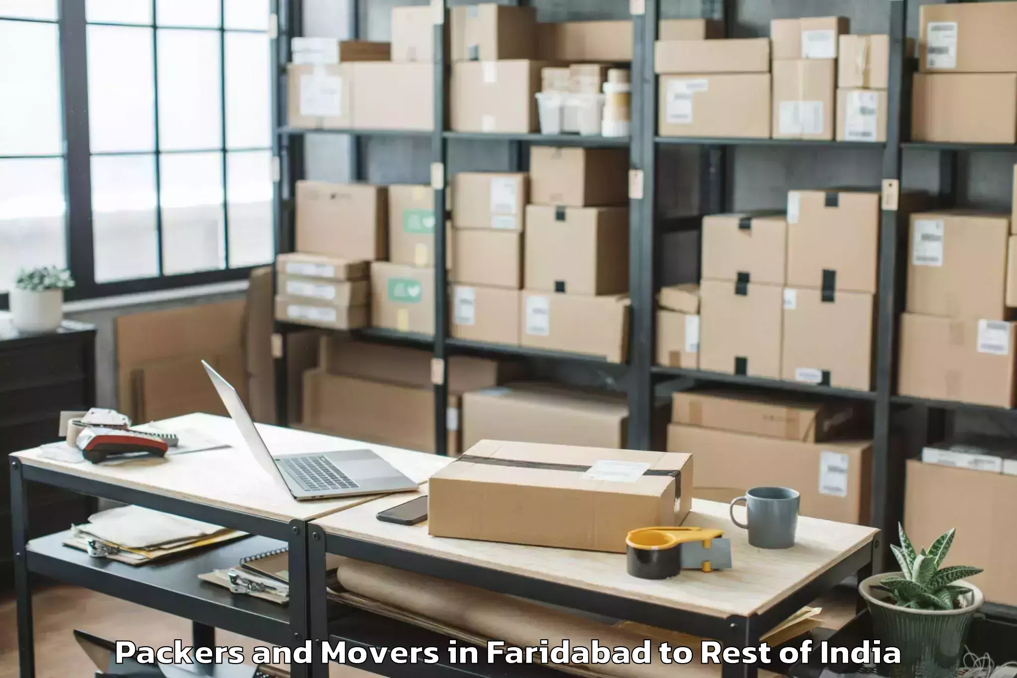 Book Faridabad to Tral Packers And Movers